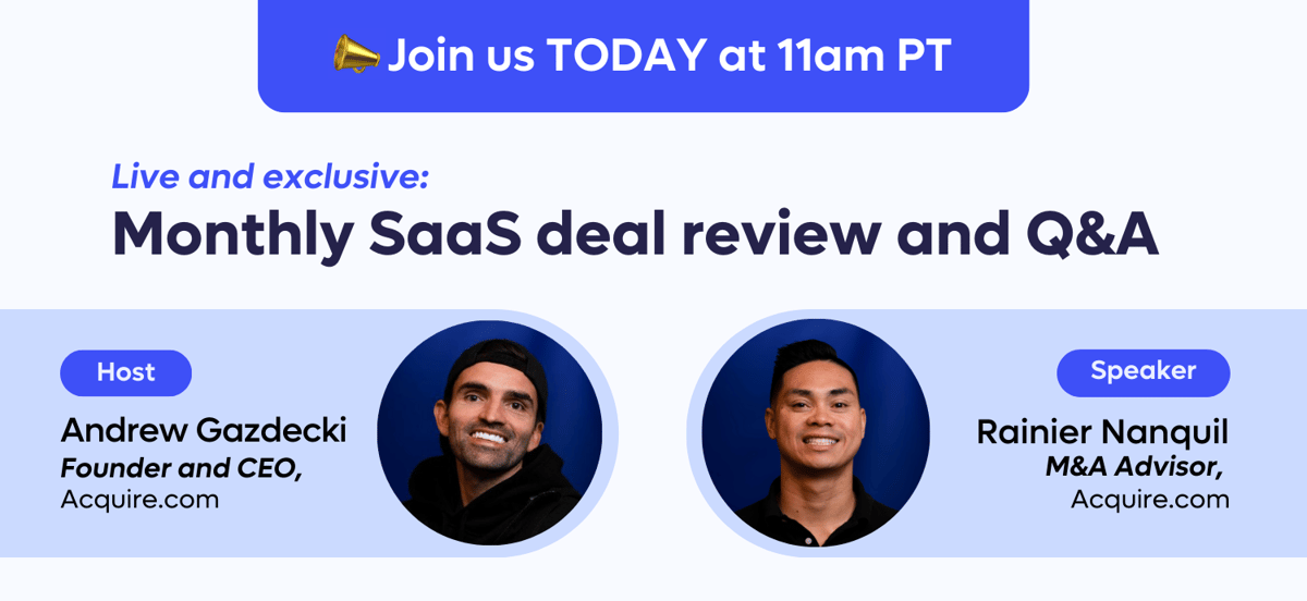 Join us - February SaaS Deal Review with Andrew and Rainier